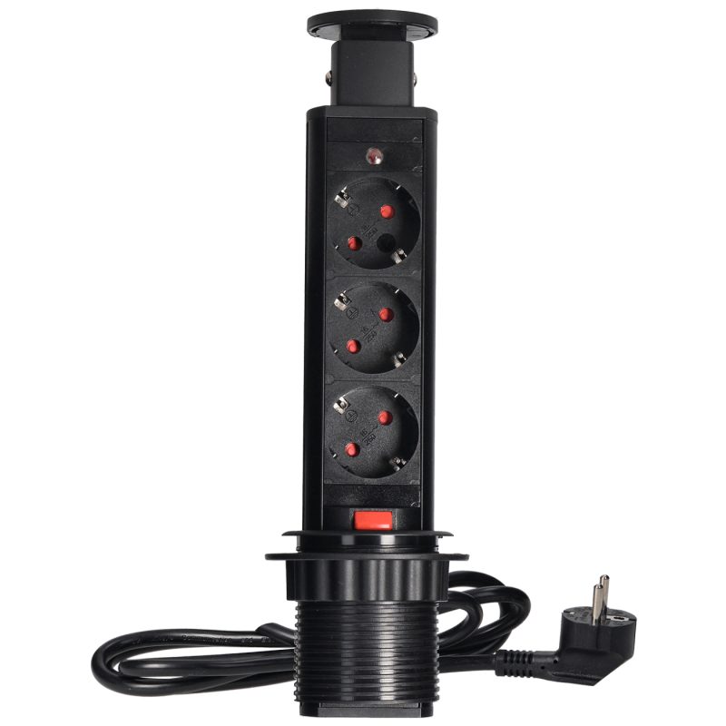 Orno Produžni kabel sa 3 x Schuko utičnice, ugradbena - OR-AE-1347(GS)/B