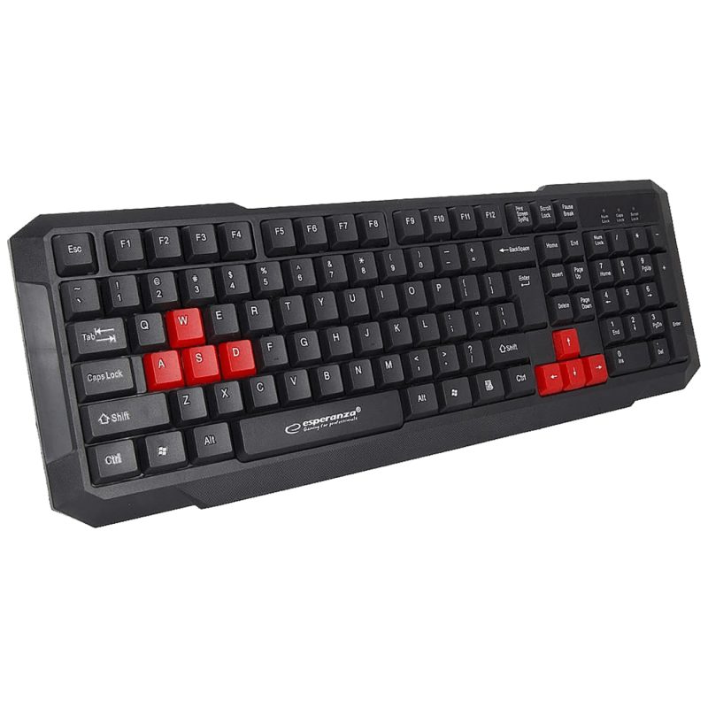 Esperanza Tastatura , gaming, USB, Aspis Red - EGK102R