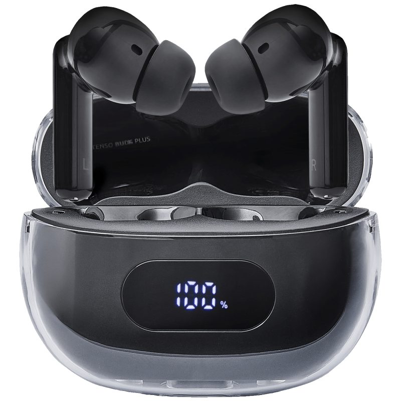 Intenso Slušalice bežične sa kutijicom za punjenje, ANC, Bluetooth - Buds Plus T310AE Black