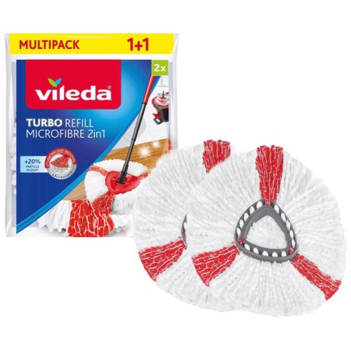 Vileda Zamjenska krpa za čišćenje poda, 2 kom. - Turbo Mop Refill 2in1, 2X