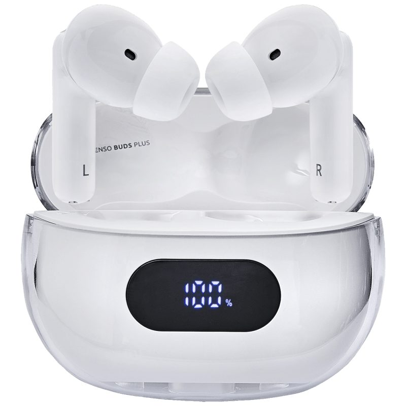 Intenso Slušalice bežične sa kutijicom za punjenje, ANC, Bluetooth - Buds Plus T310AE White