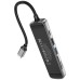 hoco. Konverter USB HUB type C to HDMI/USB3.0/USB2.0/SD/ TF/PD - HB24 Easy display