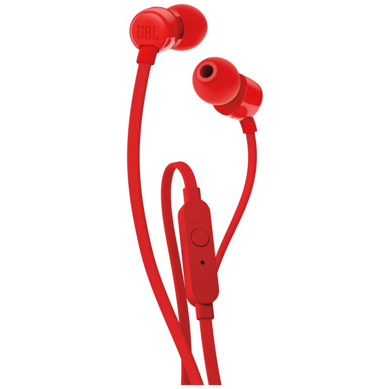 JBL Slušalice sa mikrofonom, 3.5 mm jack, crvena - T110 Red