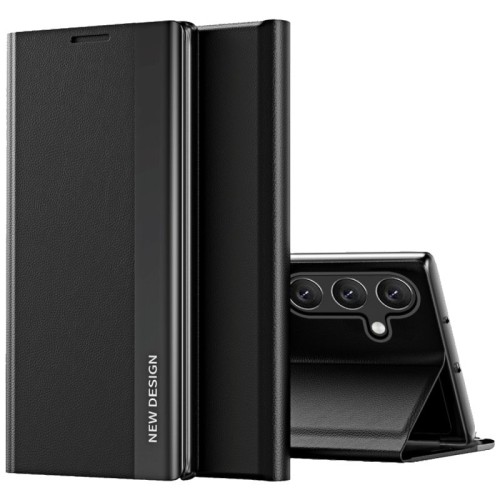 NN-Su Futrola preklopna za Samsung A15, koža, crna - Galaxy A15 Leather Phone Case