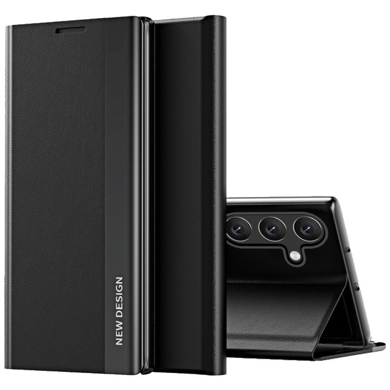 NN-Su Futrola preklopna za Samsung A15, koža, crna - Galaxy A15 Leather Phone Case