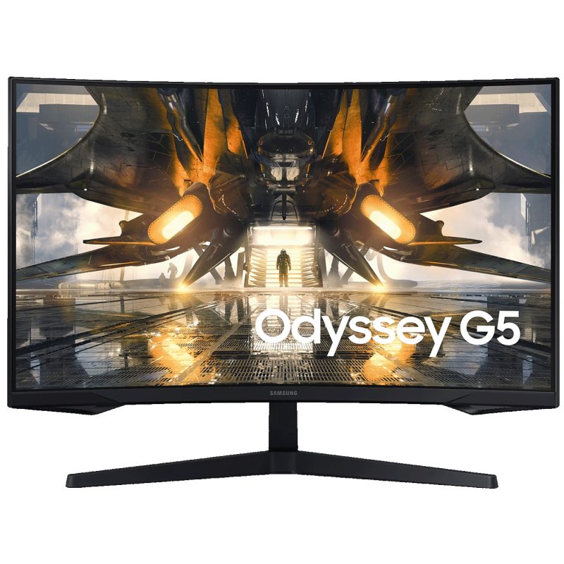 Samsung Monitor 27",Zakrivljeni,WQHD,G5 Odyssey, HDMI,Display Port - LS27AG550EPXEN