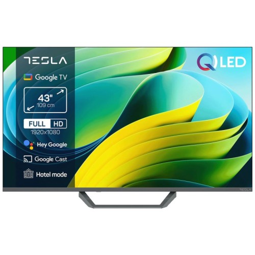 Tesla Televizor Smart QLED 4K UltraHD 43", Series 6, Google TV - Q43E665GFS