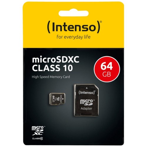 Intenso Micro SD Kartica 64GB Class 10 sa adapterom - SDXCmicro+ad-64GB/Class10