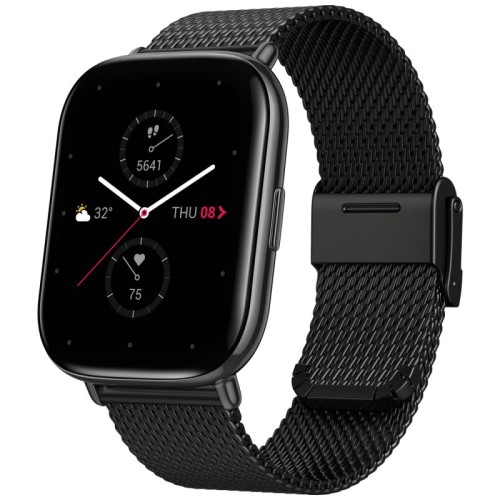 Amazfit SAT pametni, 1.65" AMOLED, vodootporan 5ATM, BT - Zepp E (square) Metallic Black S.E