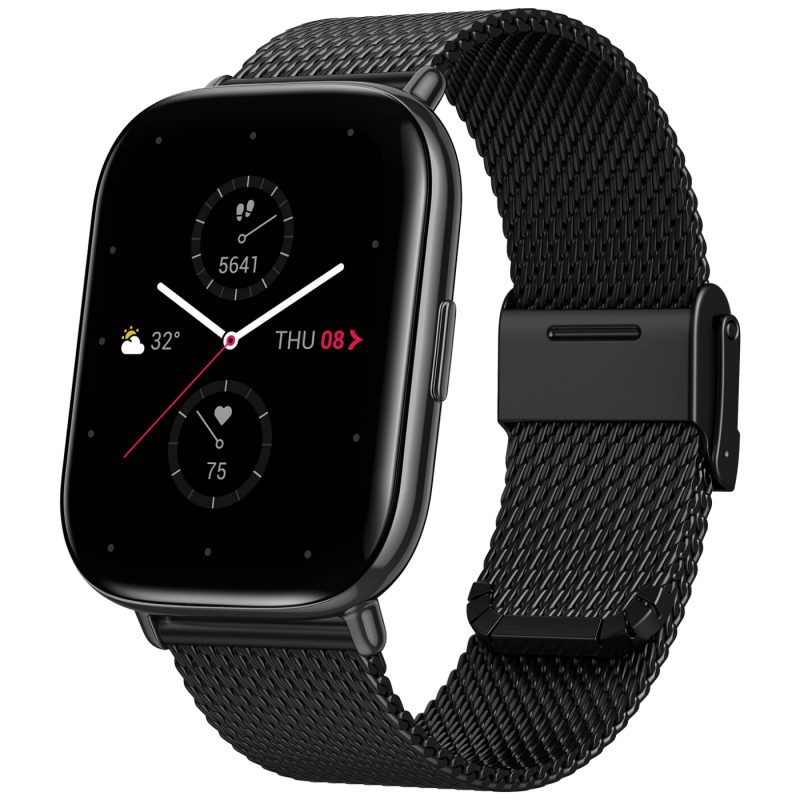 Amazfit SAT pametni, 1.65" AMOLED, vodootporan 5ATM, BT - Zepp E (square) Metallic Black S.E