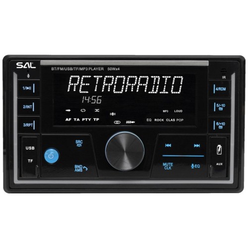 SAL Auto radio, 4 x 50W, FM RDS, BT, USB, microSD - VB5500