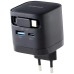 Intenso Punjač kučni sa type C kabelom, brzi, 1xUSB-A, 1xUCB-C, 65W - Power Adapter W65ACIC GaN Black