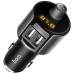 hoco. FM modulator, BT handsfree, 12 V/24 V, 2 x USB 2,4 A - E19 Smart, BT, FM, Charger