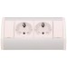 Orno Produžni kabel sa 2 x Schuko utičnice, ugradbena - OR-GM-9005/W-G(GS)