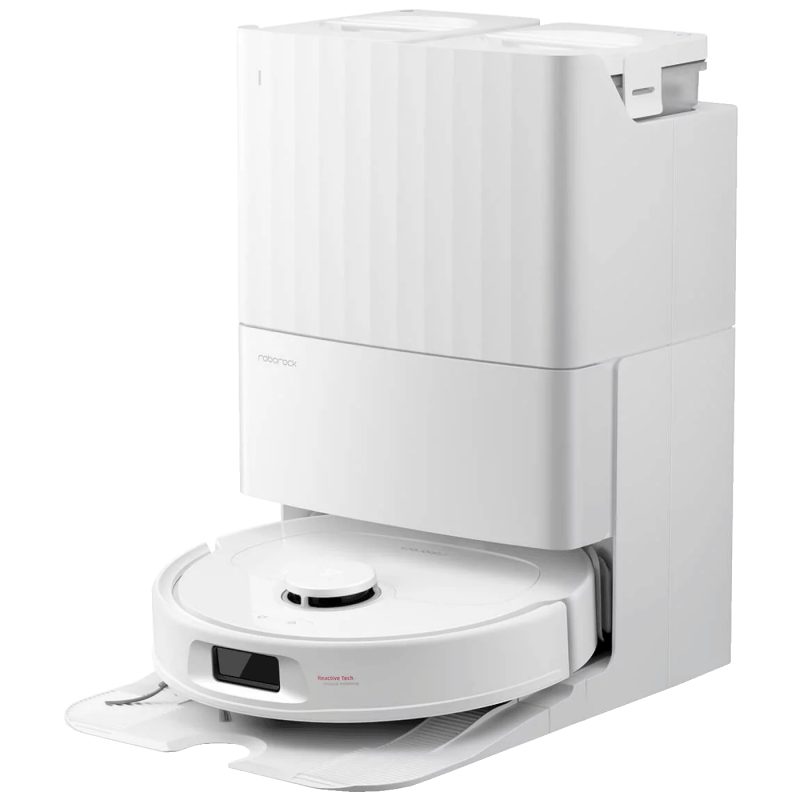 Roborock Robot usisavač sa stanicom za pražnjenje, 5200mAh, 10.000 Pa - QR798 White