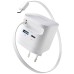 Intenso Punjač kučni sa type C kabelom, brzi, 1xUSB-A, 1xUCB-C, 65W - Power Adapter W65ACIC GaN White
