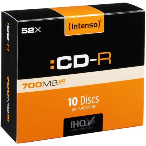 Intenso CD-R 700MB (80 min.) pak. 10 komada Slim Case - CD-R700MB/10Slim