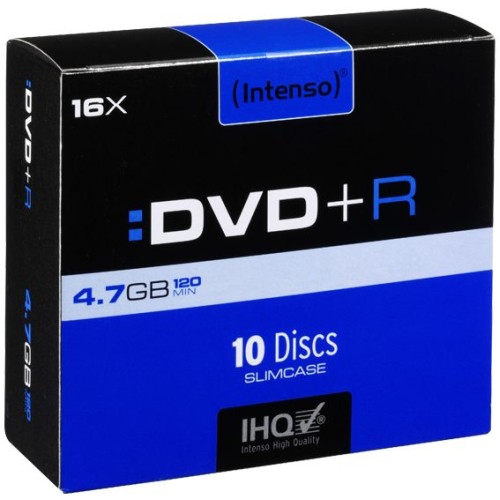 Intenso DVD+R 4,7GB pak. 10 komada Slim Case - DVD+R4,7GB/10Slim