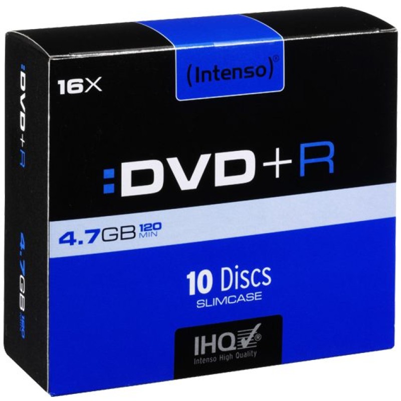 Intenso DVD+R 4,7GB pak. 10 komada Slim Case - DVD+R4,7GB/10Slim