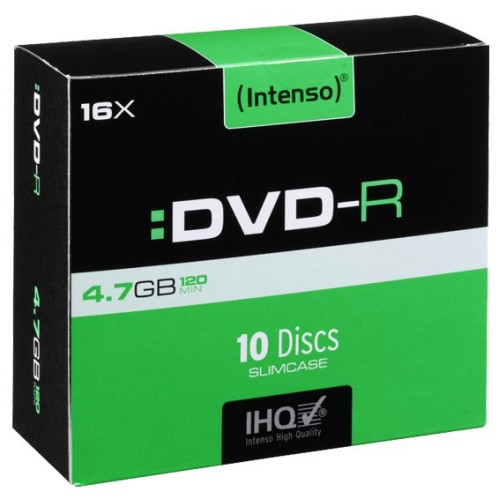 Intenso DVD-R 4,7GB pak. 10 komada Slim Case - DVD-R4,7GB/10Slim