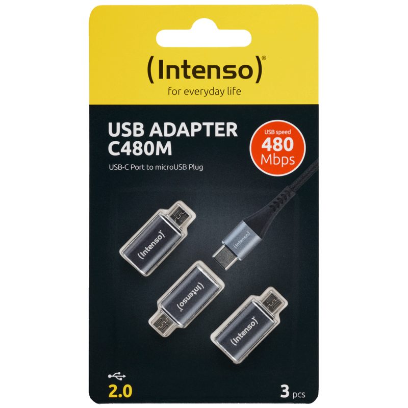 Intenso Adapter USB C na micro USB, 3 kom. pakiranje - C480M 3 pcs