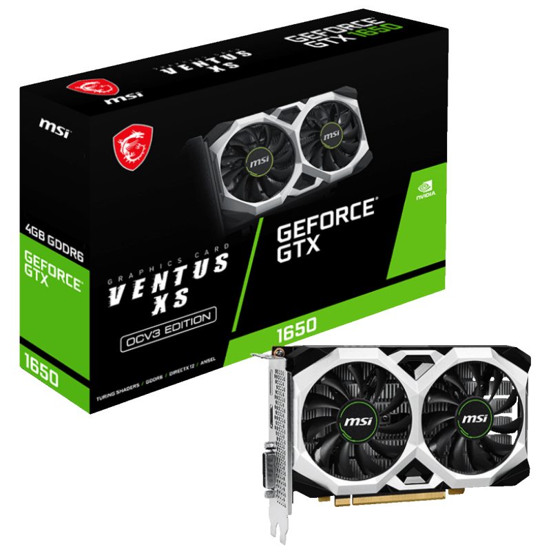 MSI Grafička kartica, GTX 1650, 4GB DDR6, 128bit, PCIe3.0 - GTX 1650 4GB XS OCV3 GDDR6