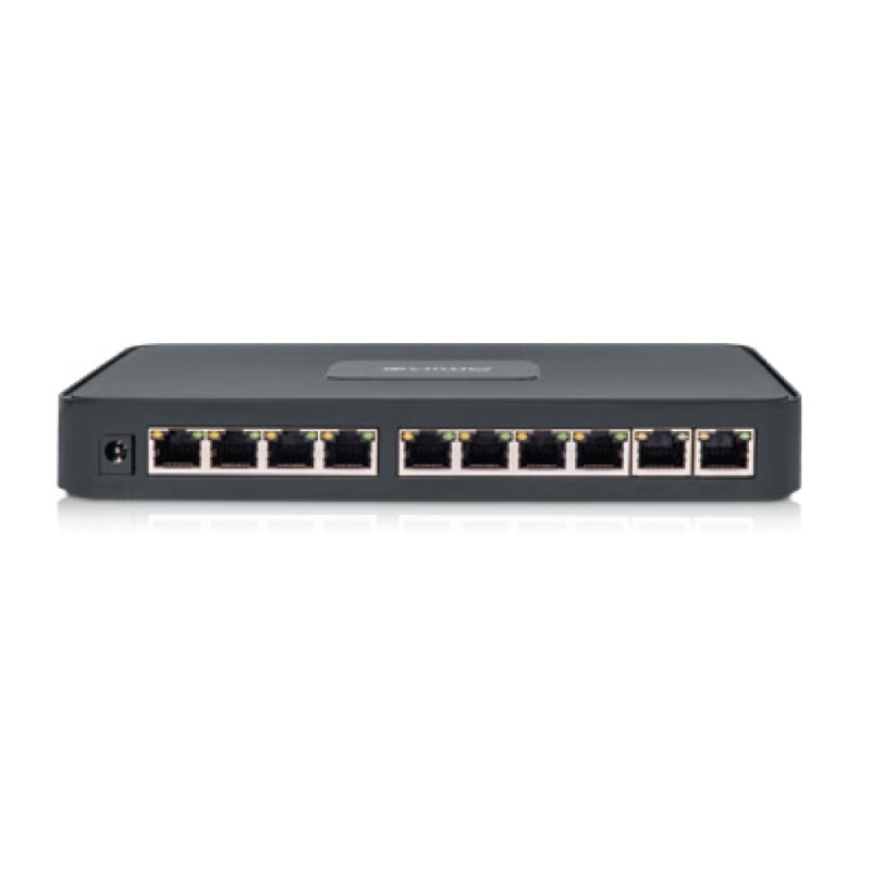 Amiko Home PoE mrežni switch, 10 port RJ-45, 8 PoE, rack ugradnja - POE SWITCH 8CH+2