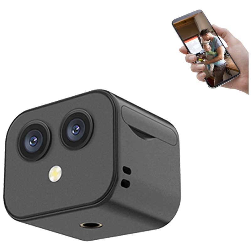 NN-Su Kamera IP, 4K, 4K, 32Mpixel, WiFi, microSD - D3 HD 4K Dual Lens Wifi Camera