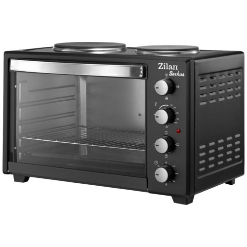 Zilan Mini pećnica, 2 grijače ploče, 45 l, 3200 W, crna - ZLN2935