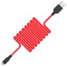 hoco. USB kabl za smartphone,silikonski,1.2 met, 2 A,crno/crveni - X21 Silicone USB type C, Black/Red
