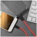 hoco. USB kabl za smartphone,silikonski,1.2 met, 2 A,crno/crveni - X21 Silicone USB type C, Black/Red