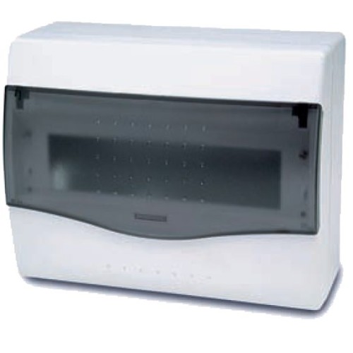 Famatel Kutija za osigurače nadžbuk, 8/10 osigurača, providna, IP40 - 3608-W-M-KN/8-10
