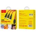 hoco. USB kabl, 3in1, microUSB, type C, Lightning, 1.2 met., 2 A - X21 Silicone 3in1, Black/Red