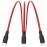 hoco. USB kabl, 3in1, microUSB, type C, Lightning, 1.2 met., 2 A - X21 Silicone 3in1, Black/Red