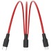 hoco. USB kabl, 3in1, microUSB, type C, Lightning, 1.2 met., 2 A - X21 Silicone 3in1, Black/Red