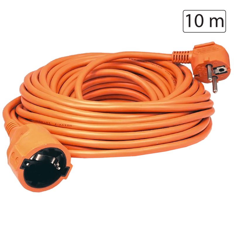 home Produžni strujni kabl 1 utičnica, 10m, H05VV-F 3G 1,5mm² - NV 2-10/OR/1.5