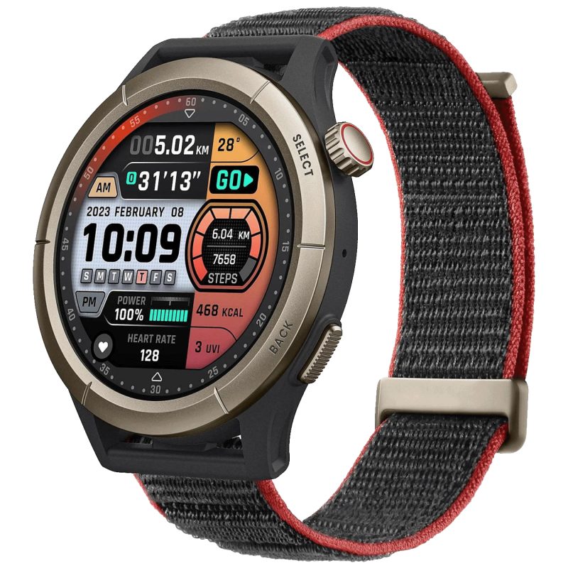 Amazfit Pametni sat, 1.45" AMOLED, vodootporan 5ATM, BT, GPS - Cheetah Pro Black