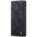 CaseMe Futrola preklopna za iPhone 15 Pro, koža, crna - Flip Leat. Phone Case iPhone 15 Pro