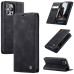 CaseMe Futrola preklopna za iPhone 15 Pro, koža, crna - Flip Leat. Phone Case iPhone 15 Pro