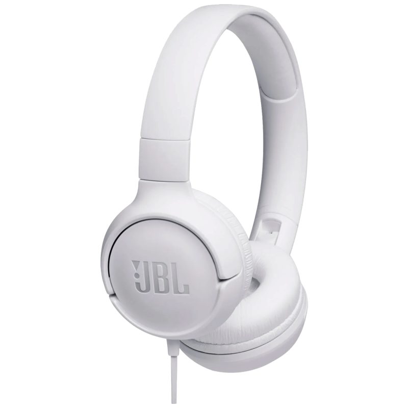 JBL Slušalice sa mikrofonom, headset, 3.5mm, sklopive - Tune 500 White