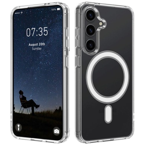 NN-Su Maska za Samsung S25, MagSafe, Transparent - Galaxy S25 MagSafe Phone Case