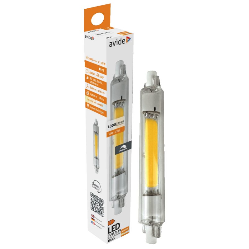 Avide Sijalica, R7S, LED 10W, 4000K, 230V AC, bijela svjetlost - ABR7SNW10W-CL-D