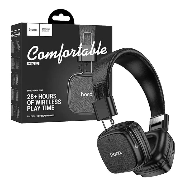 hoco. Bežične/žične slušalice, Bluetooth, AUX - W56 Earl, Black
