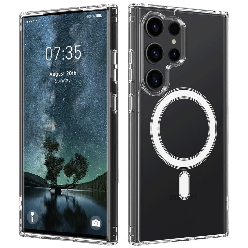 NN-Su Maska za Samsung S25 Ultra, MagSafe, Transparent - Galaxy S25 Ultra MagSafe Phone Case