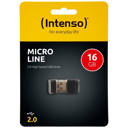 Intenso USB Flash drive 16GB Hi-Speed USB 2.0, Micro Line - ML16