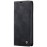 CaseMe Futrola preklopna za iPhone 14, koža, crna - Flip Leather Phone Case iPhone 14