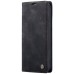 CaseMe Futrola preklopna za iPhone 14, koža, crna - Flip Leather Phone Case iPhone 14