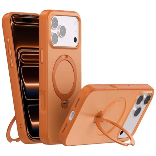 NN-Su Maska sa rotirajućim držačem za iPhone 17 Pro,Magsafe,orange - iPhone 17 Pro Rotation Holder