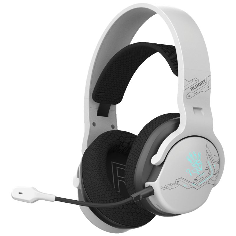 Bloody Bežične/žične slušalice sa mikrofonom,gaming, RGB - A4-GR370, White