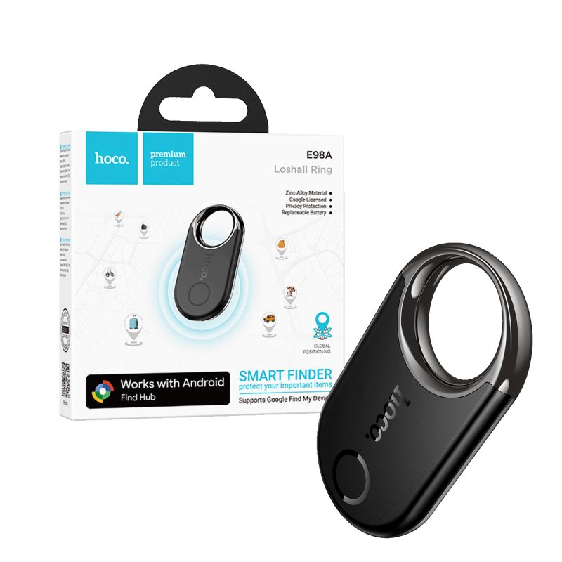 hoco. Inteligentni lokator uređaja, Google Find My Device - E98A Starry, Black